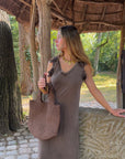 Robe Longue Marron - Capucine