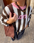 Pull Rayé Choco - LOVE