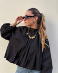 Blouse Dos Nu Noir - Divine