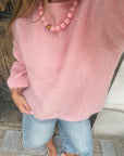 Pull Mohair Rose - NOA