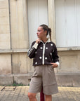 Gilet Zip Choco - Lilian