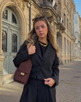 Veste blazer noir courte - HELENA