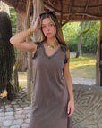 Robe Longue Marron - Capucine