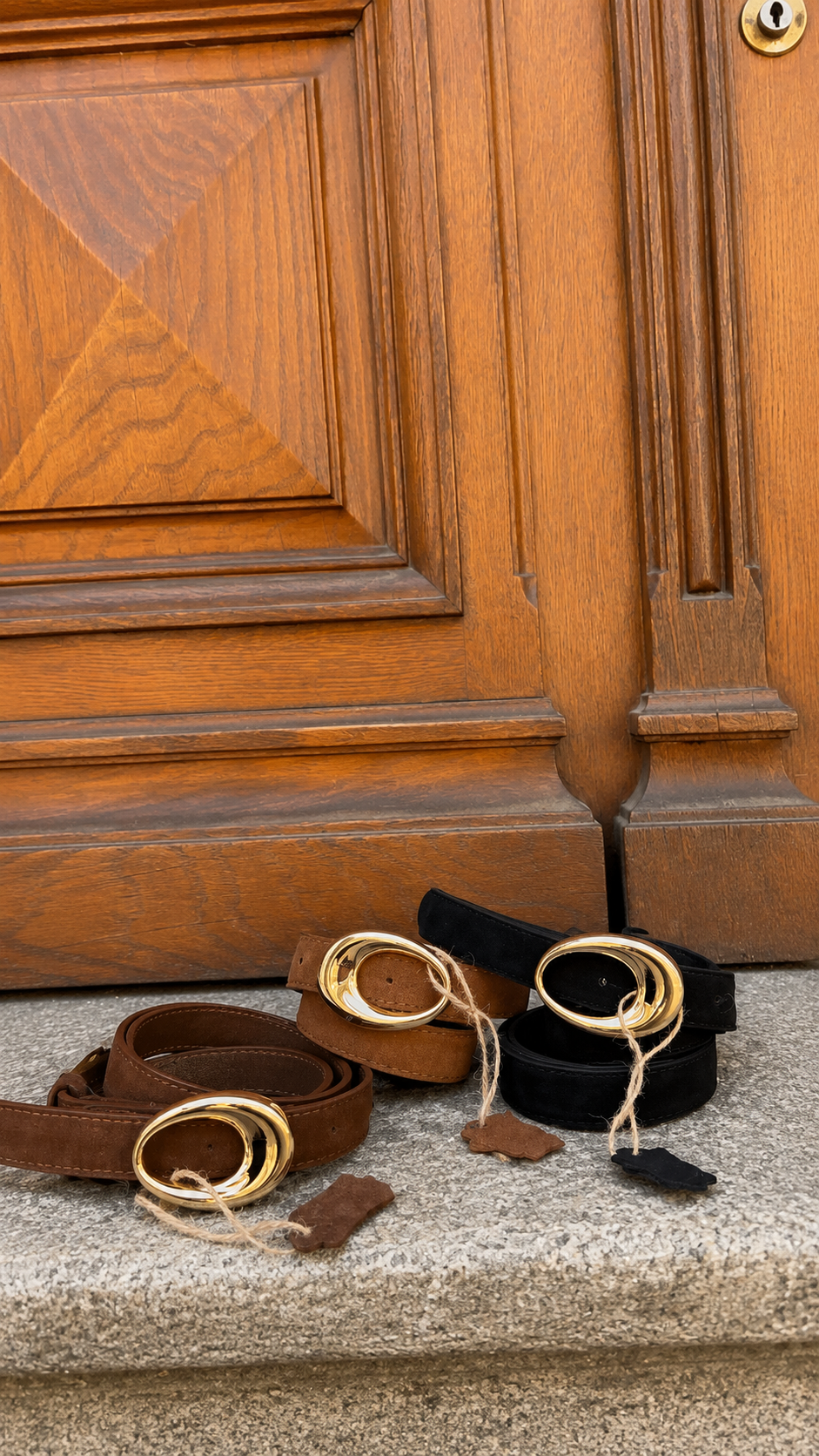 Ceinture Cuir Camel - Charline