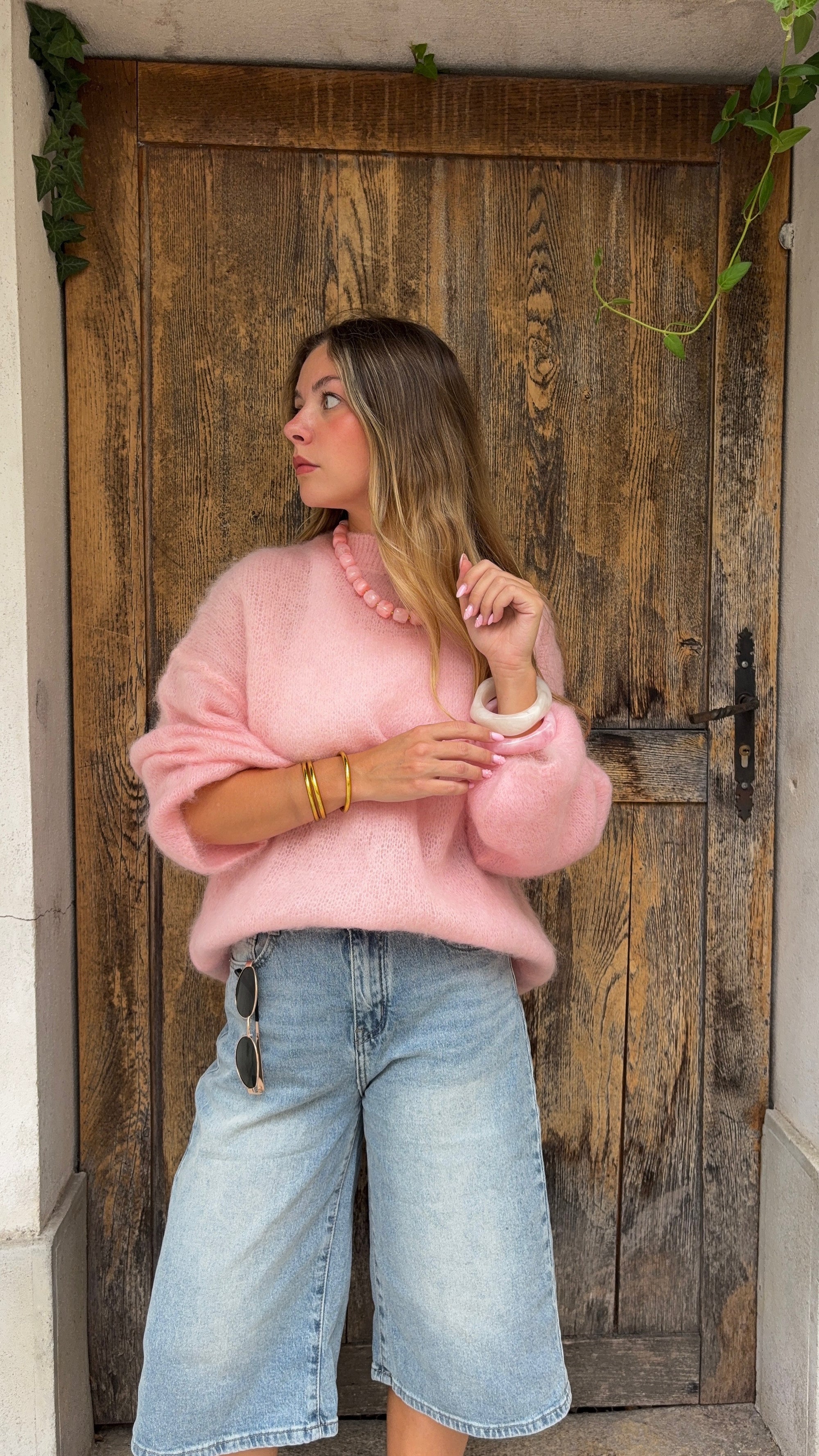 Pull Mohair Rose - NOA