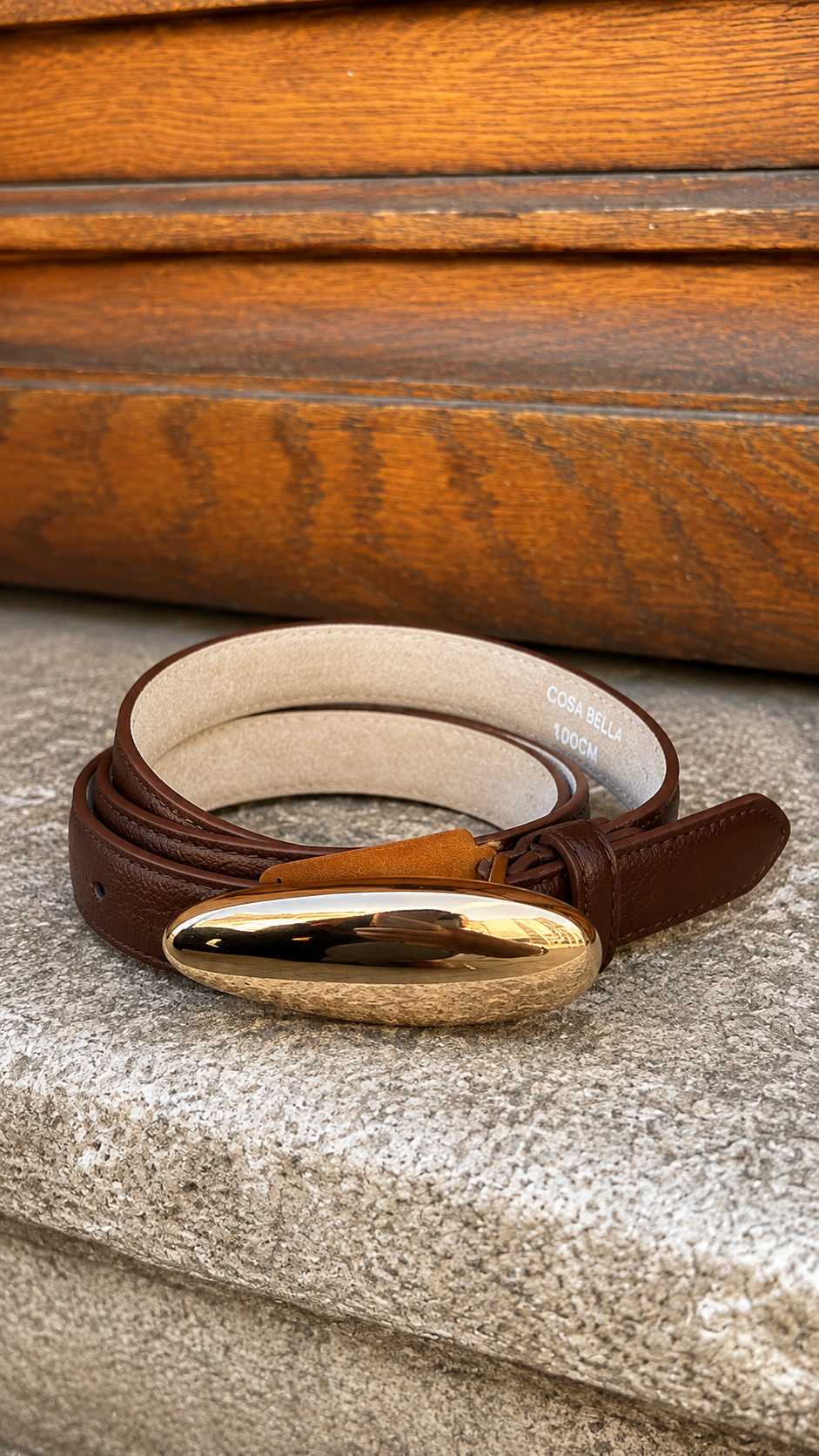 Ceinture Cuir Choco - ELSA
