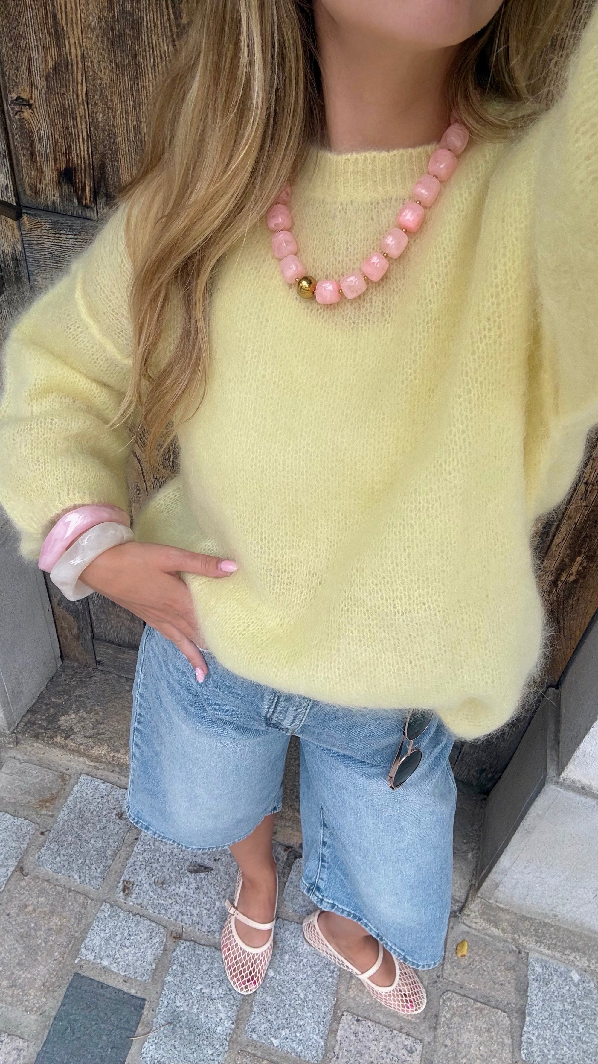 Pull Mohair Jaune - NOA