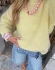 Pull Mohair Jaune - NOA