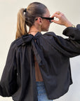 Blouse Dos Nu Noir - Divine