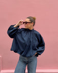 Blouse Dos Nu Bleu - DIVINE