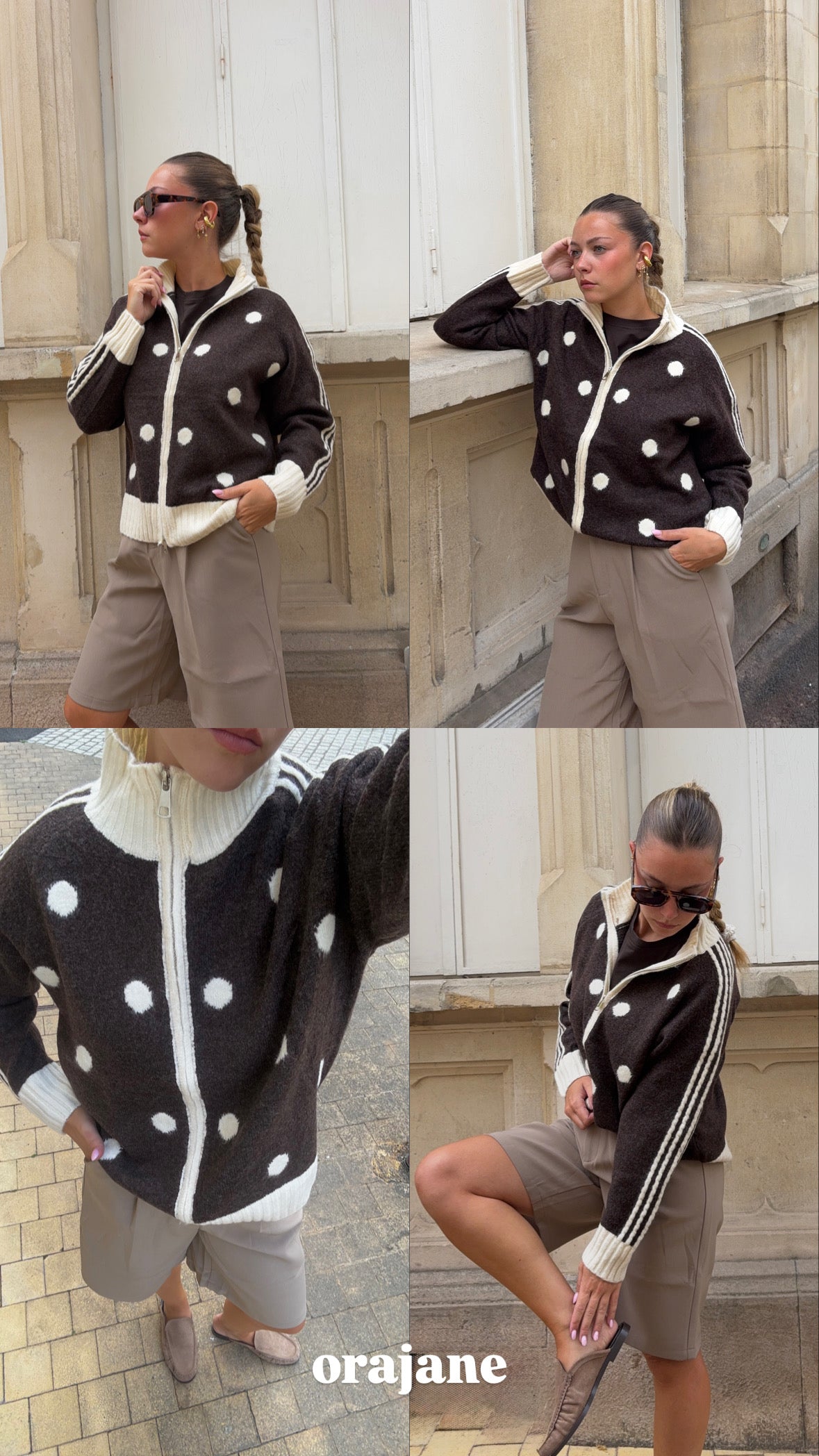 Gilet Zip Choco - Lilian
