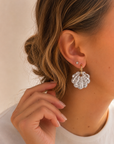 Boucles d’oreilles Argenté- Shell