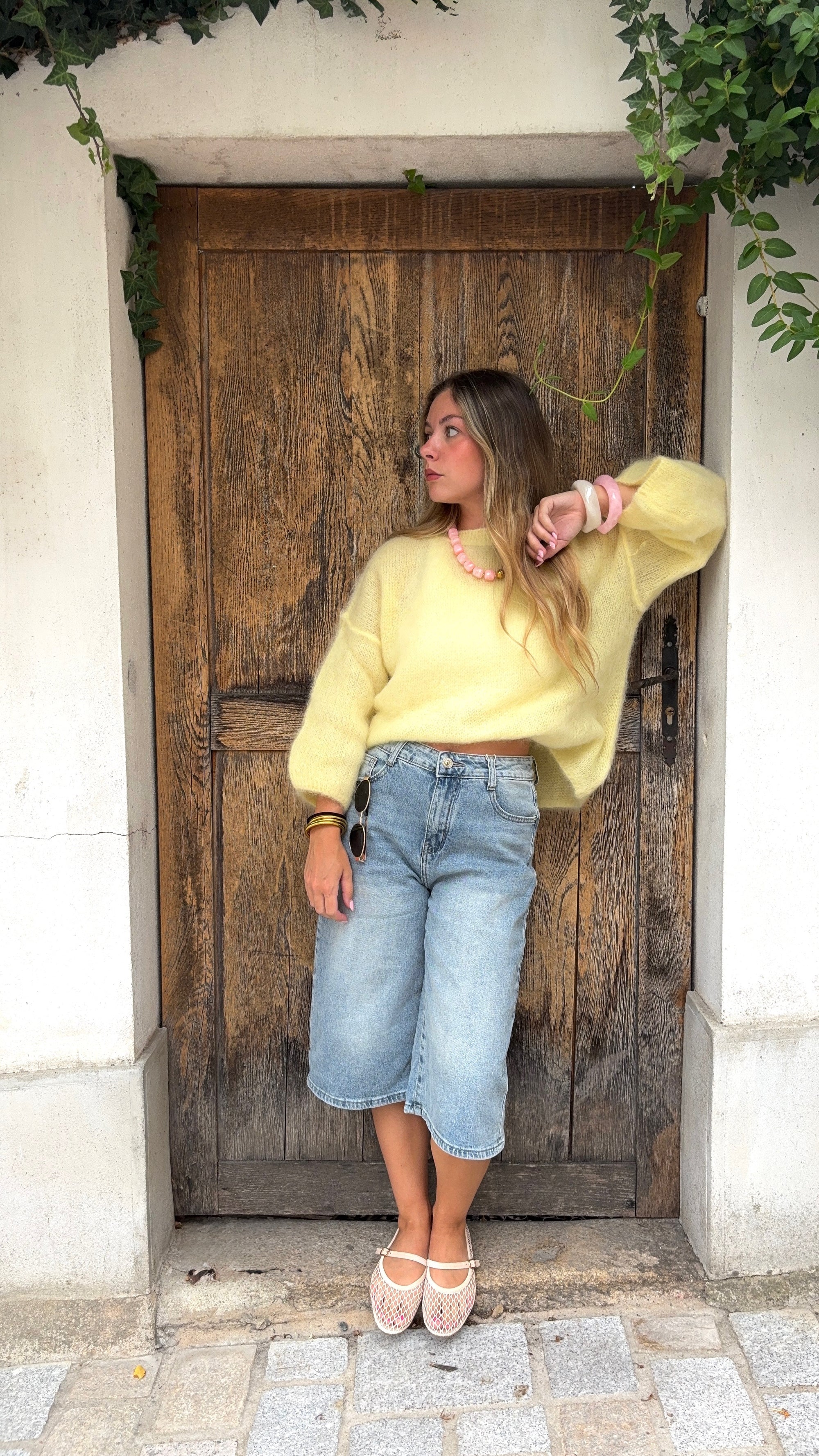 Pull Mohair Jaune - NOA