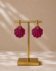 Boucles d’oreilles Fushia - Shell