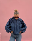Blouse Dos Nu Bleu - DIVINE