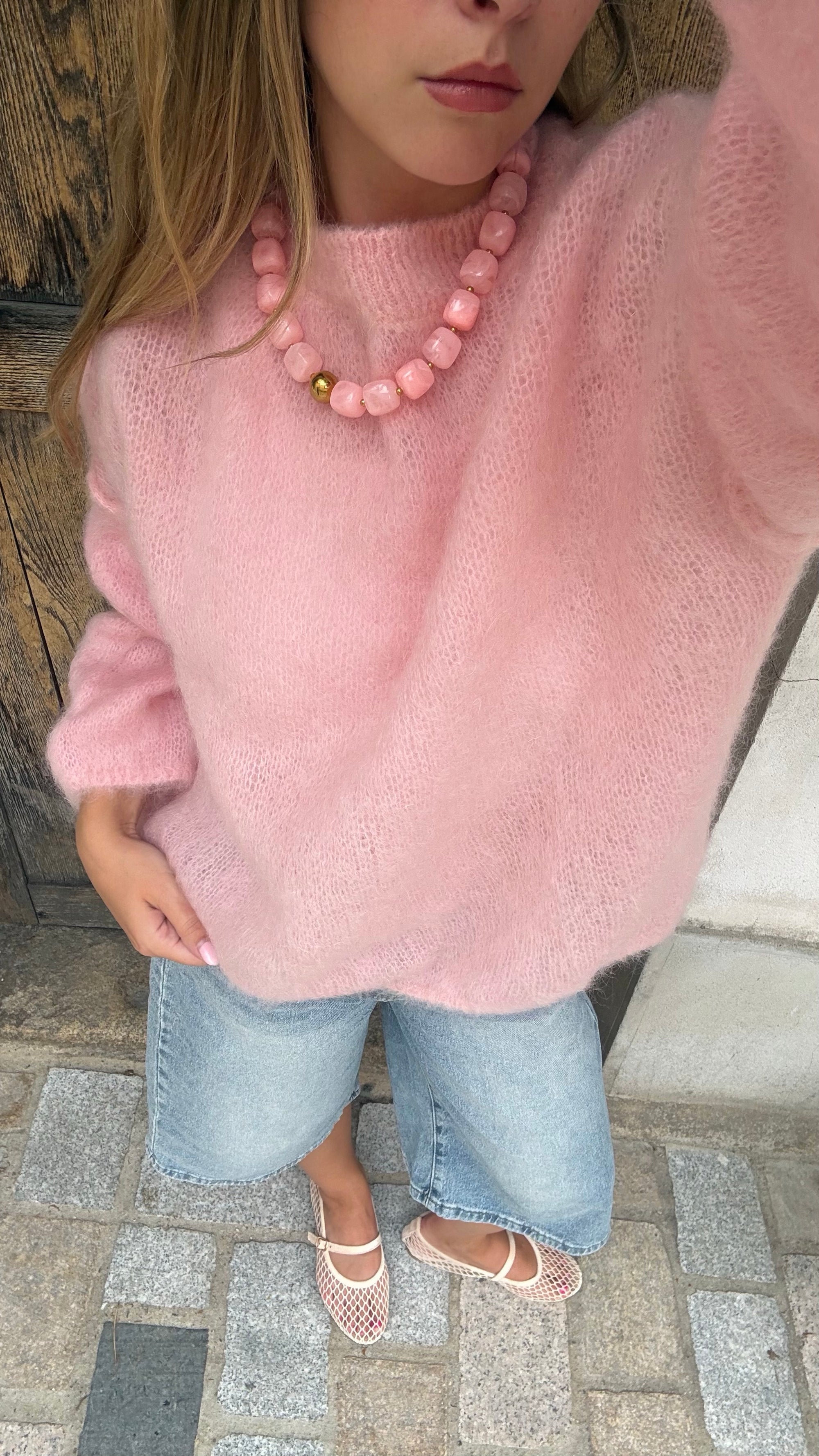 Pull Mohair Rose - NOA