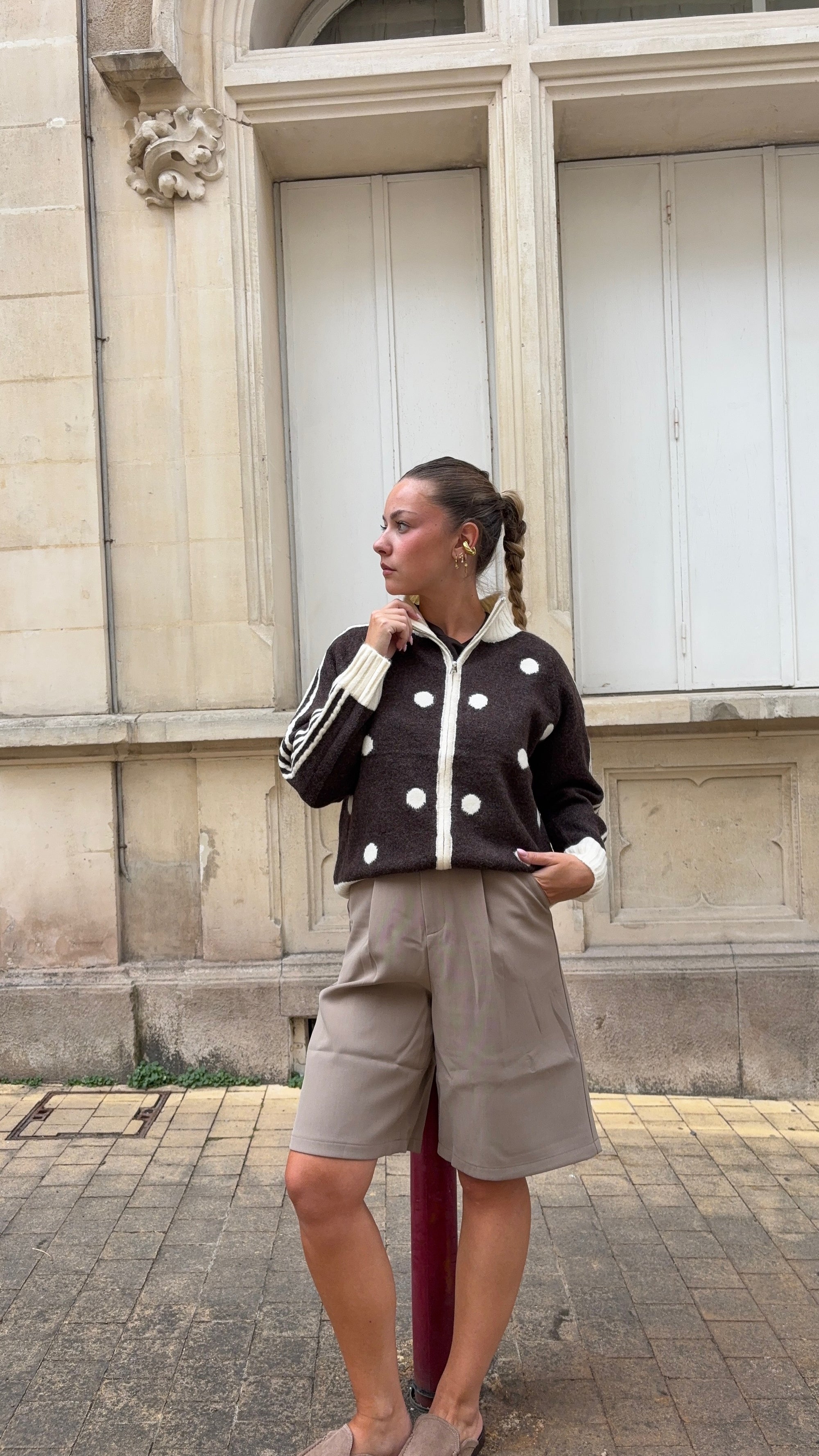 Gilet Zip Choco - Lilian