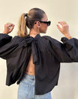 Blouse Dos Nu Noir - Divine