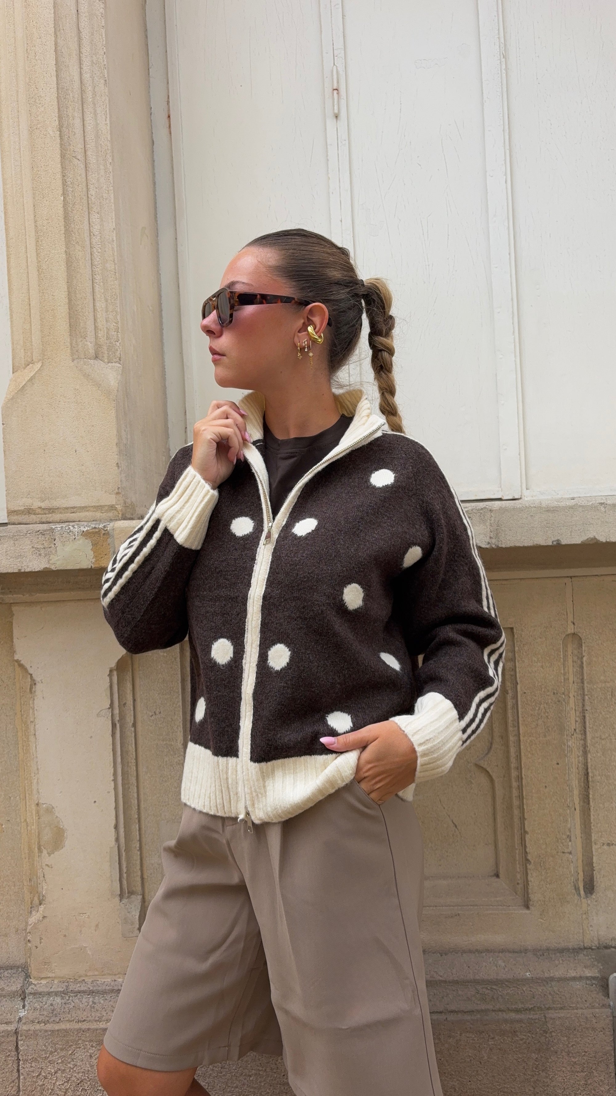 Gilet Zip Choco - Lilian