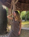 Robe Longue Marron - Capucine