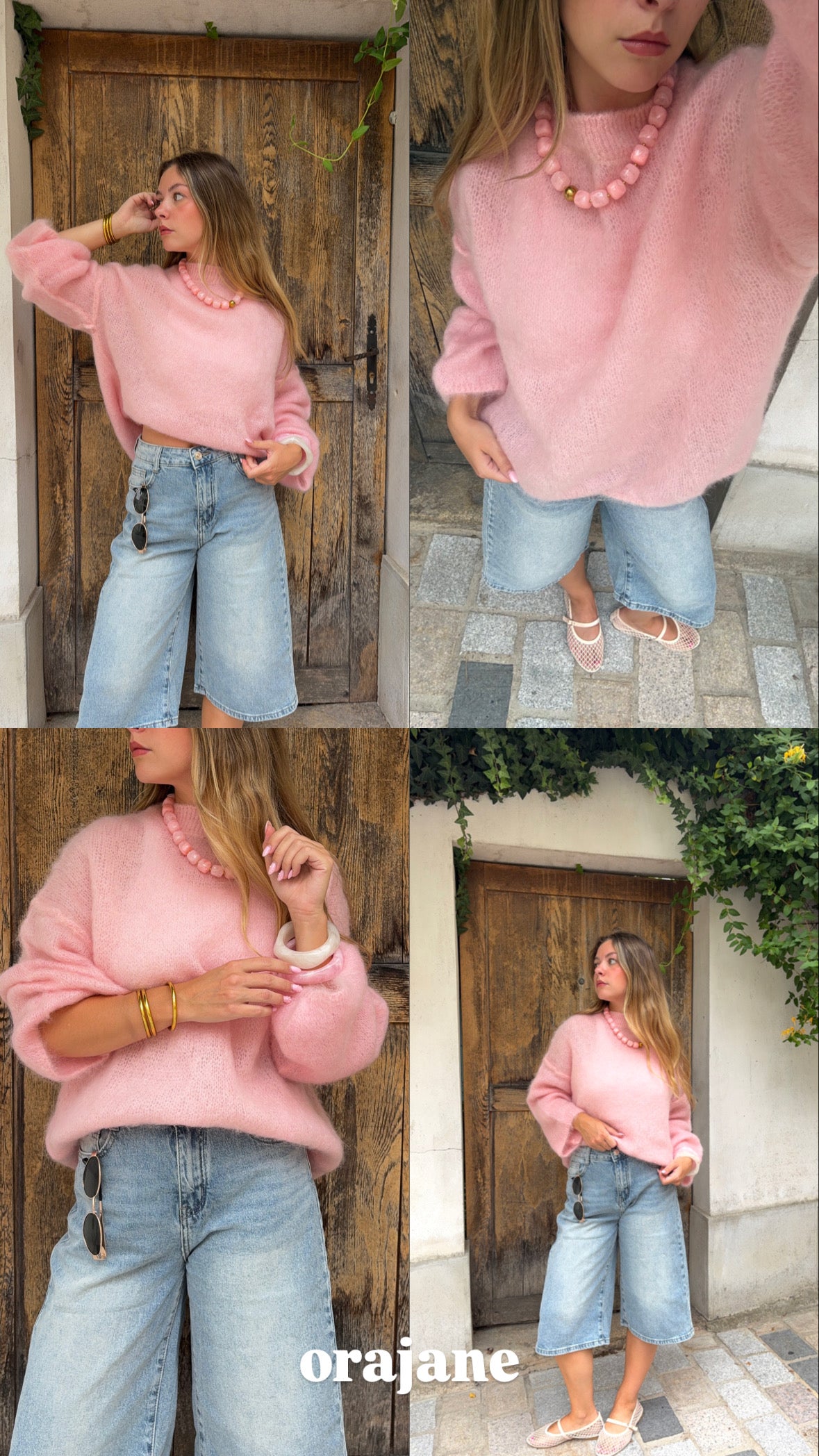 Pull Mohair Rose - NOA