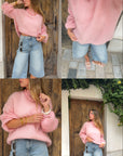 Pull Mohair Rose - NOA