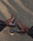 Bottines à talons marron - ADÉLIE