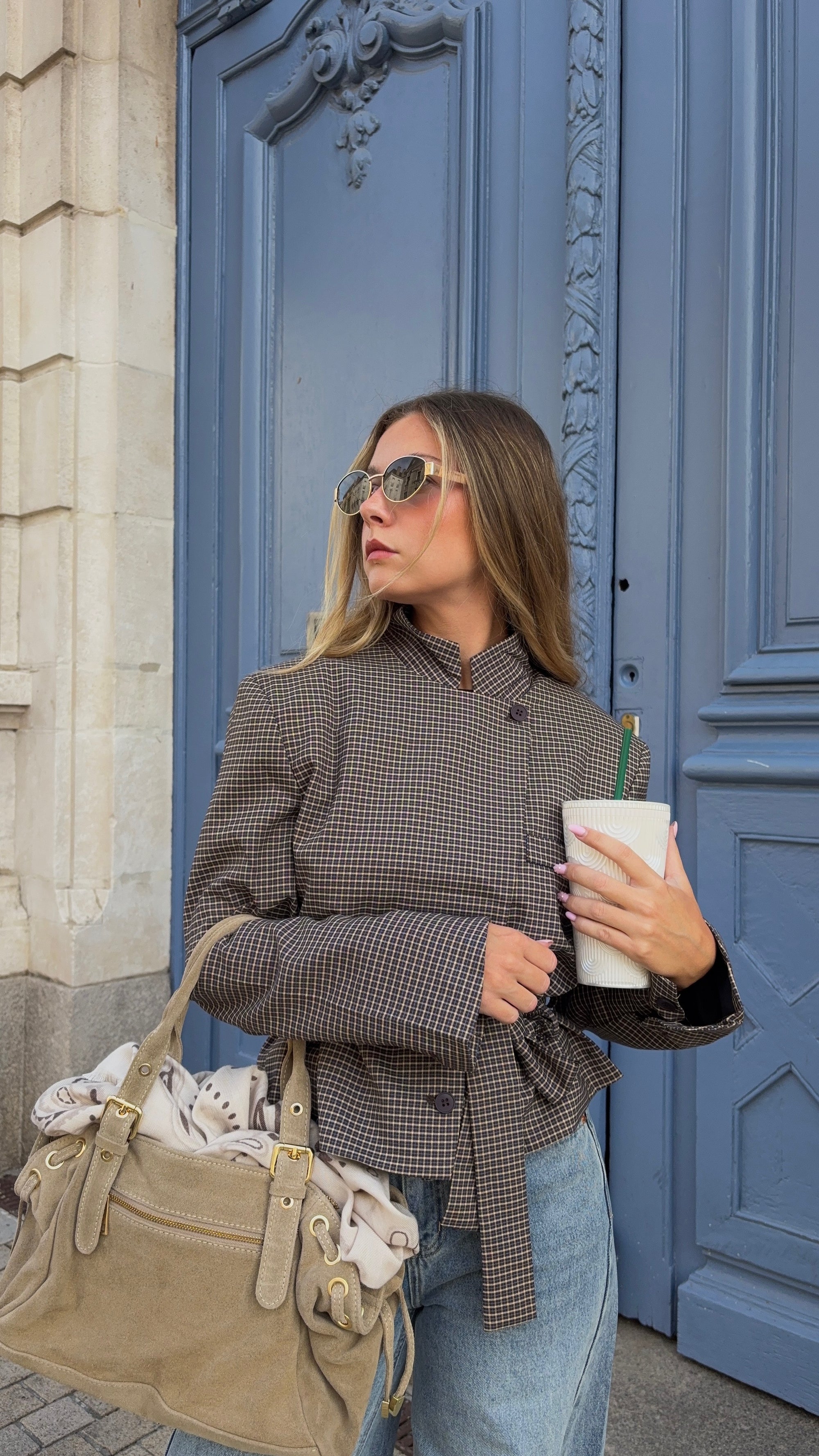Veste à carreaux - ELISA