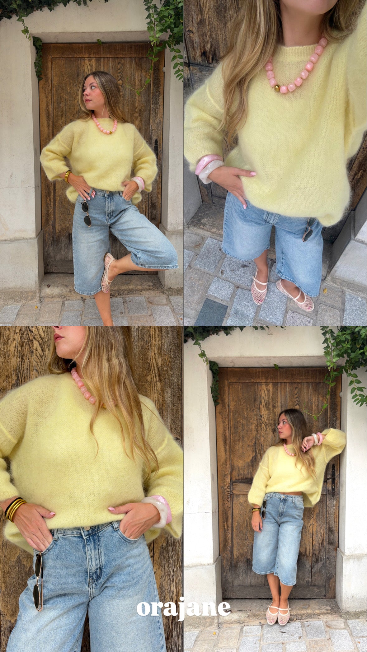 Pull Mohair Jaune - NOA
