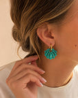 Boucles d’oreilles Turquoises - Shell