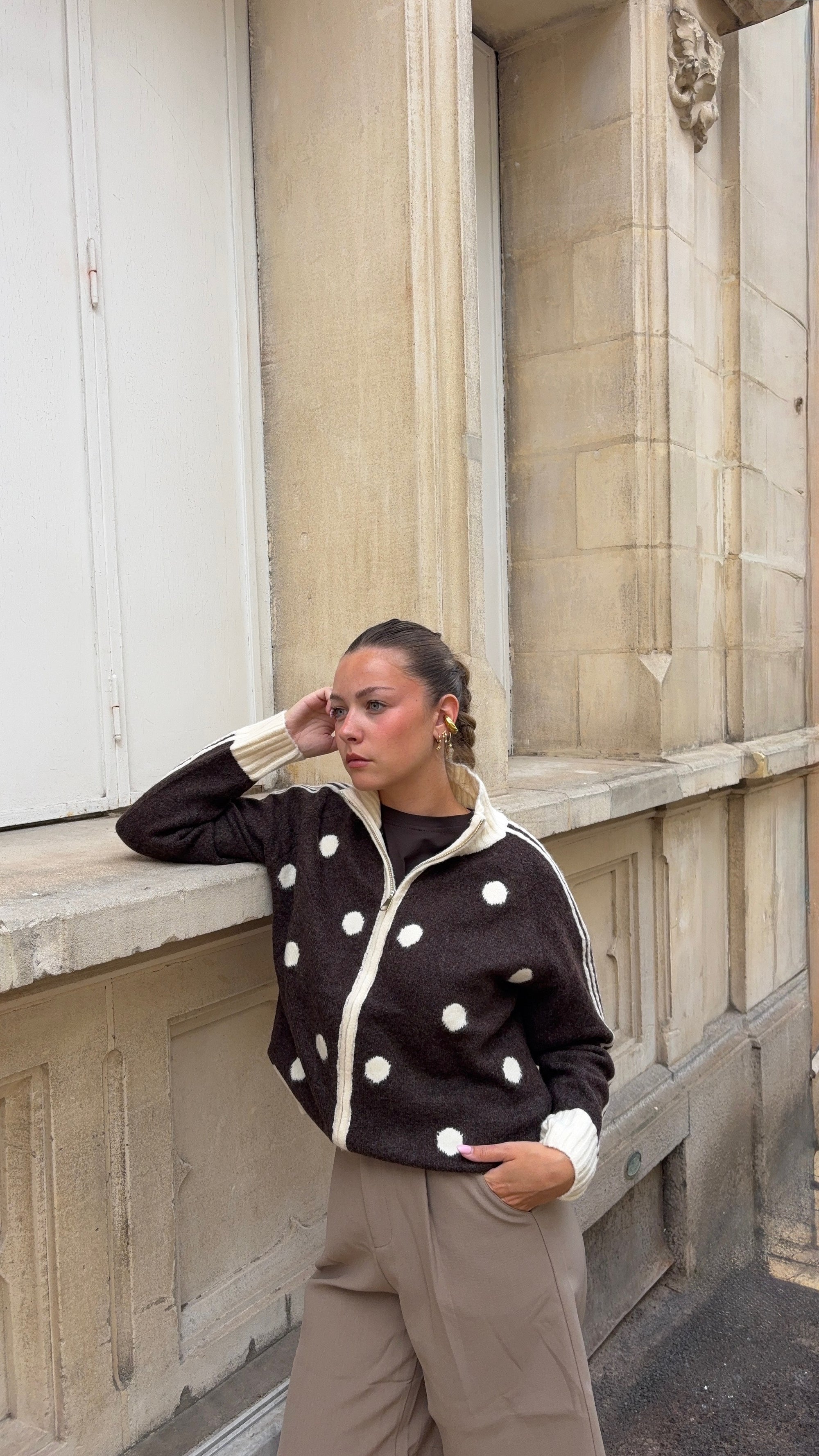 Gilet Zip Choco - Lilian