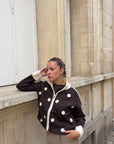 Gilet Zip Choco - Lilian
