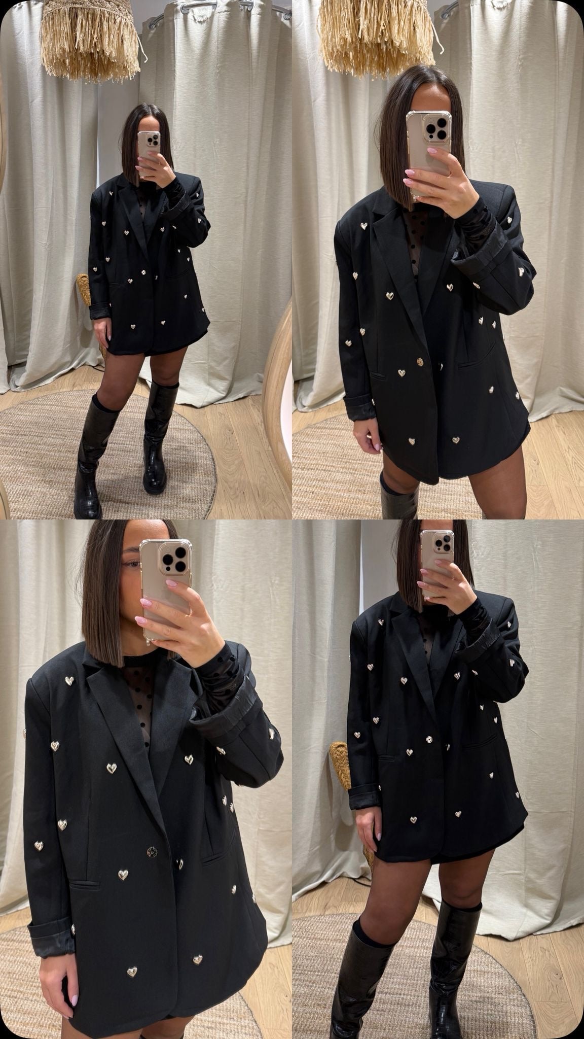 Blazer Cœur noir