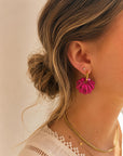 Boucles d’oreilles Fushia - Shell