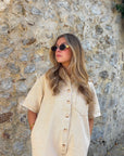 Combinaison short Beige - ARLO