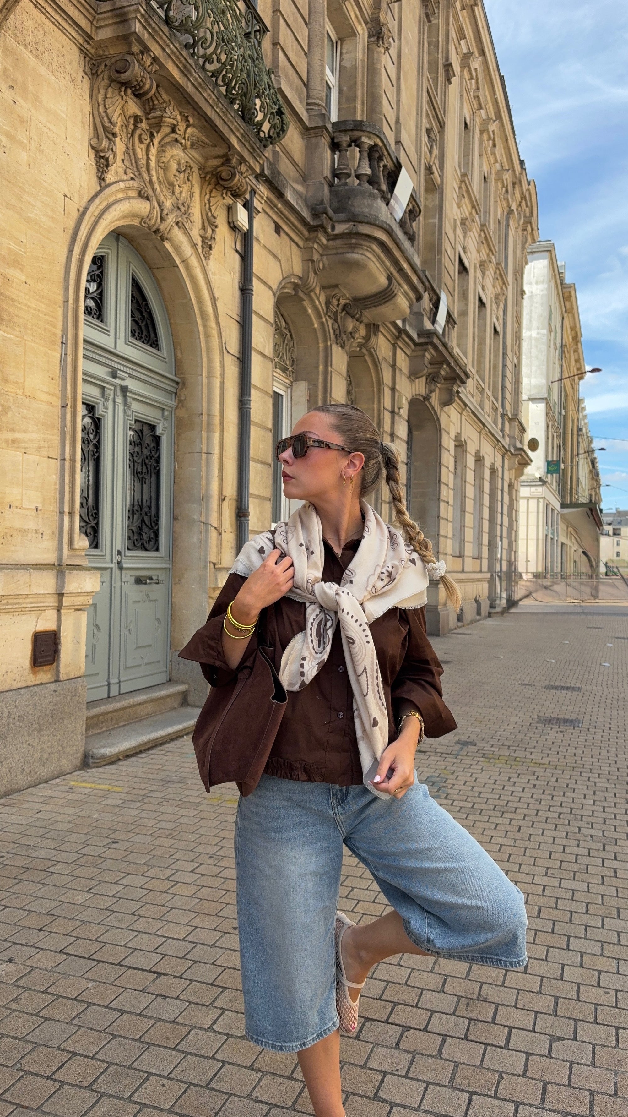 Foulard Beige - SUZANNE
